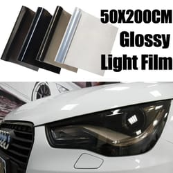 car headlight tint film, smoke black pvc vinyl wrap for fog lights, taillights, waterproof car sticker accessory
