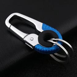 premium stainless steel keychain buckle for men – heavy-duty carabiner hook, outdoor climbing key ring keyfob accessory