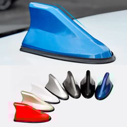 universal car shark fin antenna – fm/am radio signal aerial roof mount sleek auto styling accessory for all car models