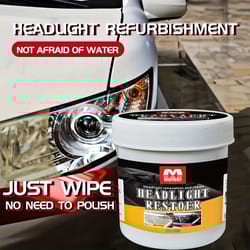 car headlight restoration polishing kit, scratch remover & oxidation cleaner for headlamp repair, headlight polish