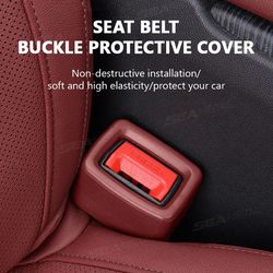 car seat belt buckle cover, anti scratch seatbelt button protector, durable seat belt protection cover for car interior