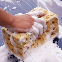 heavy-duty car cleaning sponge, honeycomb dusting brush for auto detailing