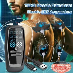 electric muscle stimulator tens unit ems massager for pain relief, muscle therapy, and body slimming 36 modes digital