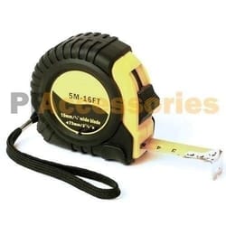 heavy duty sae metric measure tape – durable measuring tool with hand strap, belt clip thumb lock for precision work