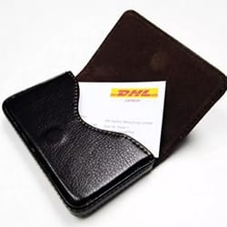 pu leather business card holder – professional magnetic closure pocket wallet for men women