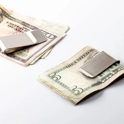 sleek stainless steel money clip compact durable silver cash pocket holder for men women minimalist wallet alternative