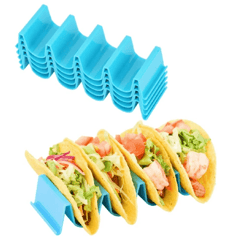 wave taco holder stand, heavy duty stainless steel taco holder rack for mexican cooking