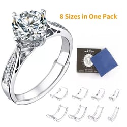 ring size adjuster set, 8pcs invisible spacers & guards to tighten loose rings instantly