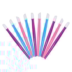 silicone cuticle pusher for manicure, gel polish pushing tool, dead skin remover trimmer nail art accessories