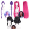 KPop Demon Hunters Cosplay Wigs Rumi Mira Zoey Character Wigs For Halloween AnimeCon Costume Dress