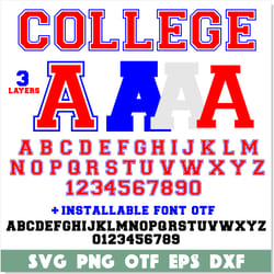 college varsity font svg 3 layers cricut | college font png, college font otf, sport font png, varsity college font svg