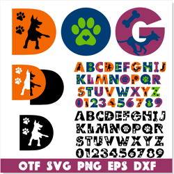 dog font svg layered, dog font otf, paw font svg, dog font png, dog font svg cricut, doggies font svg, dog letters svg
