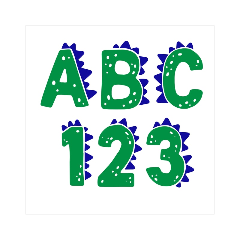 Dinosaur Font svg Cricut 2.png