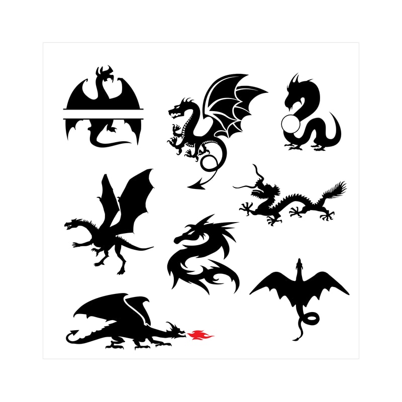 Dragon SVG Bundle Dragon font 4.png