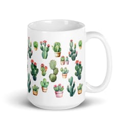 cactus mug cactus lover gift prickly before coffee mug plant tea mug houseplant lover gift cottageco