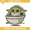 Baby Yoda On Floating Carrier Embroidery Designs, Grogu Star Wars Machine Embroidery Files.jpg