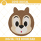 Disney Chip Face Embroidery Designs, Chip And Dale Embroidery Files.jpg