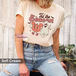 tis the season to be spooky tshirt, ghost shirt, pumpkin shirt, spooky season sweatshirt