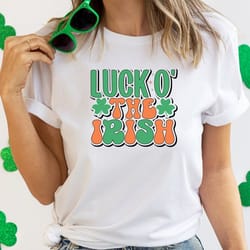 luck o' the irish shirt st. patrick's day tee shirt,shamrock tee, saint patricks day gift, irish shirt, irish gifts shir