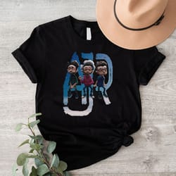 ajr band essential t-shirt, the click album shirt, ajr members chibi shirt, gift for pop music lovers, unisex concert ts