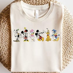 the wonderful world of mickey mouse shirt, disneyland shirts, disney shirt, disney world shirt, minnie, pluto, donald, r