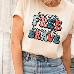 america land of free shirt, 4th of july shirt, america sweatshirt, land of the free america because of the brave shirt,