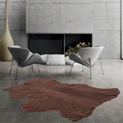 genuine sheepskin rug, soft rug, sheepskin pelt, leather rug, brown rug, home decorative rug, natural rug, sheepskin thr