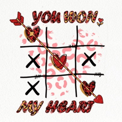 you won my heart sublimation