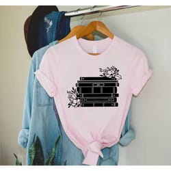 book with flowers shirt,book lover shirt women,book lover gift,floral book tee,book readers t-shirt,gift for bookworms,l
