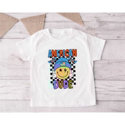 american dude, fourth of july shirt, memorial day shirt, 4th of july boys shirt, smiley face shirt, toddler 4th july shi