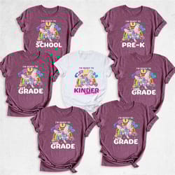 i'm ready to crush 4th grade, fourth grade shirt, first day of school shirt, girls school shirt, back to school shirt, f