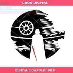 darth vader and death star svg, star war svg, darth vader