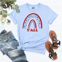 american flag shirt, usa shirts, rainbow american flag shirt, usa y'all shirt, united states patriotic, 4th of july flag