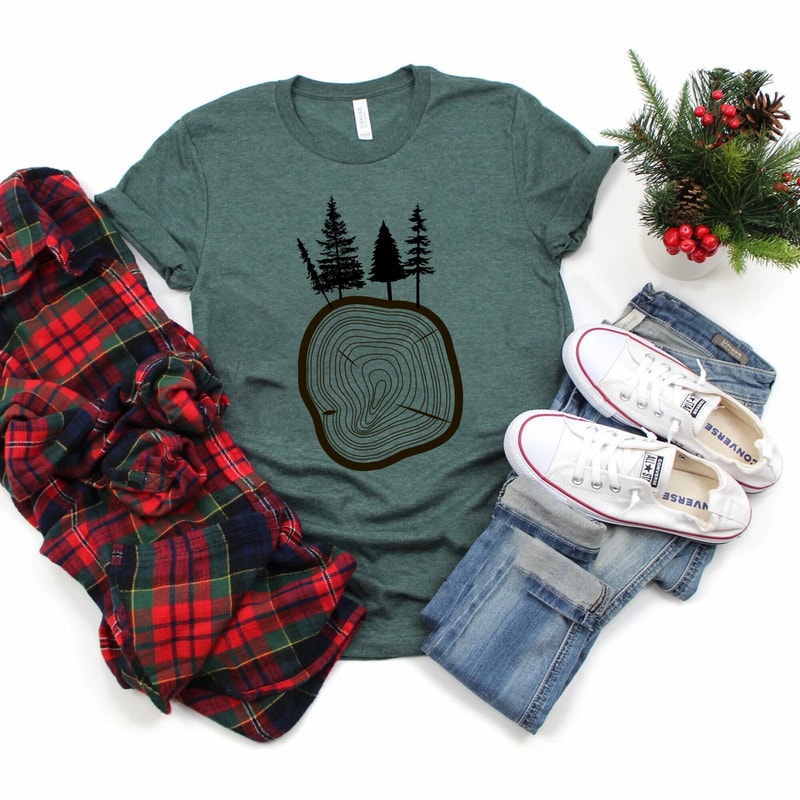 Pine Tree T-Shirt, Pine Tree Shirt, Hiking T Shirt, Mountains Shirt, Adventure T Shirt, Camping Shirt, Wanderlust Shirt, Outdoors Tee, Pine.jpg