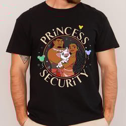 princess security shirt, moana shirt, moana and maui shirt, disney dad shirt, father's day gift ideas for new dad grandp