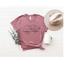 happy camper shirt, adventure shirt, camping life shirt, camper shirt, camp life tshirt, camping tshirt, vacation shirt,