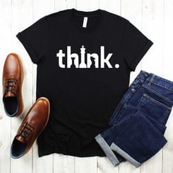 think shirt, think chess shirt, chess shirt, chess tee, chess t-shirt, chess lover shirt, gift for him
