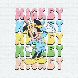 Mickey Happy Easter Bunny Mouse SVG