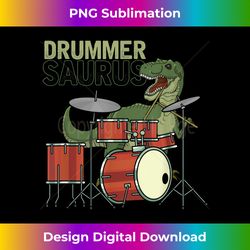 Funny Drummersaurus T Rex Dinosaur Drummer Gift Dino Drums - Urban Sublimation PNG Design - Animate Your Creative Concep