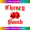 Old English Cherry Bomb Skulls 1 - Premium Sublimation Digital Download