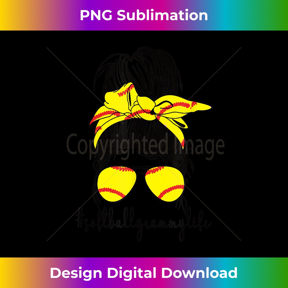 Funny Softball Grammy Life Softball Player Grammy - Exclusive PNG Sublimation Download