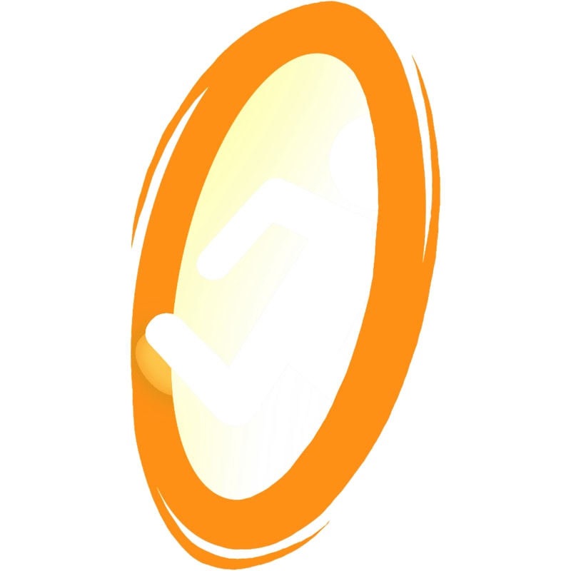 Portal 2 Video Game - Funny Orange Teleport.png