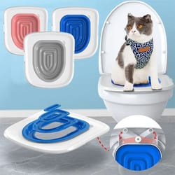 reusable cat toilet training kit – easy self-cleaning system