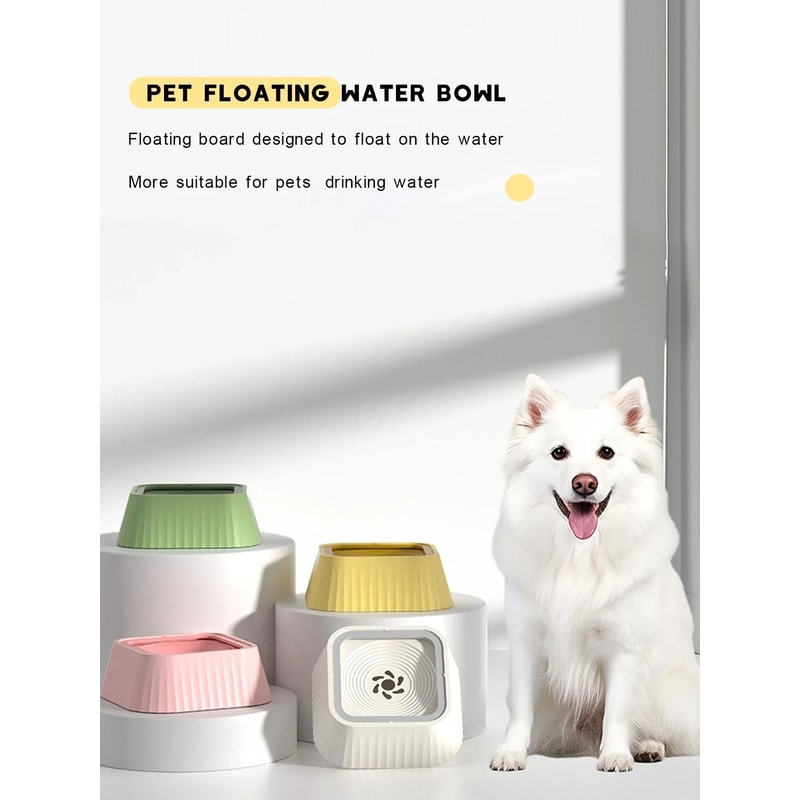 Floating plate pet water fountain