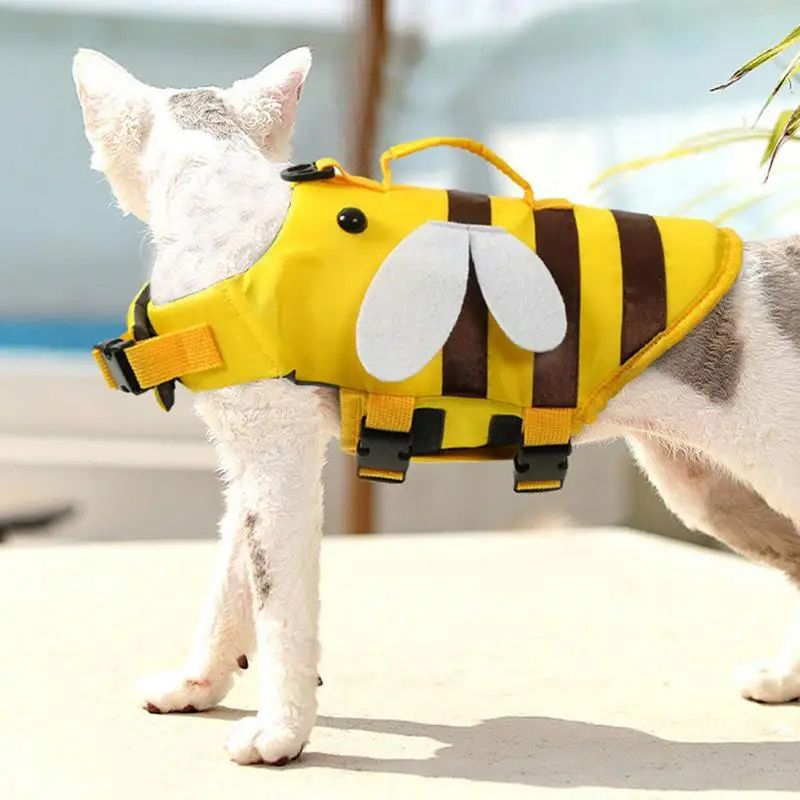 Adjustable Dog Life Vest With Handle Ripstop Waterproof Dog Swimsuit For Safe Boating Swimming 2