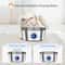 Cat Water Stainless Steel Fountain With LED Light Silent Pump Automatic Pet Drinking Dispenser For 1