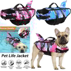 dog life jacket vest for swimming & safety, adjustable swimwear for pets