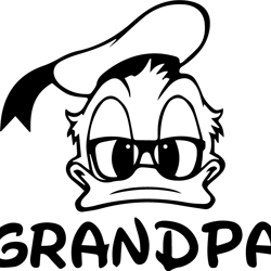 donald duck grandpa svg, donald duck sunglasses svg, donald duck clipart, disney donald svg, instant download