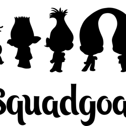 trolls squadgoals svg, troll poppy hair svg, troll poppy svg, troll poppy clipart, troll svg, instant download