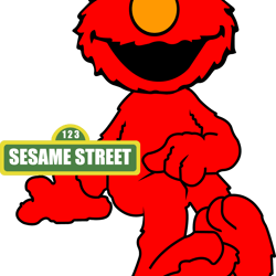 elmo svg, sesame street svg, cartoon svg, children tv series svg, cut files for cricut, instant download